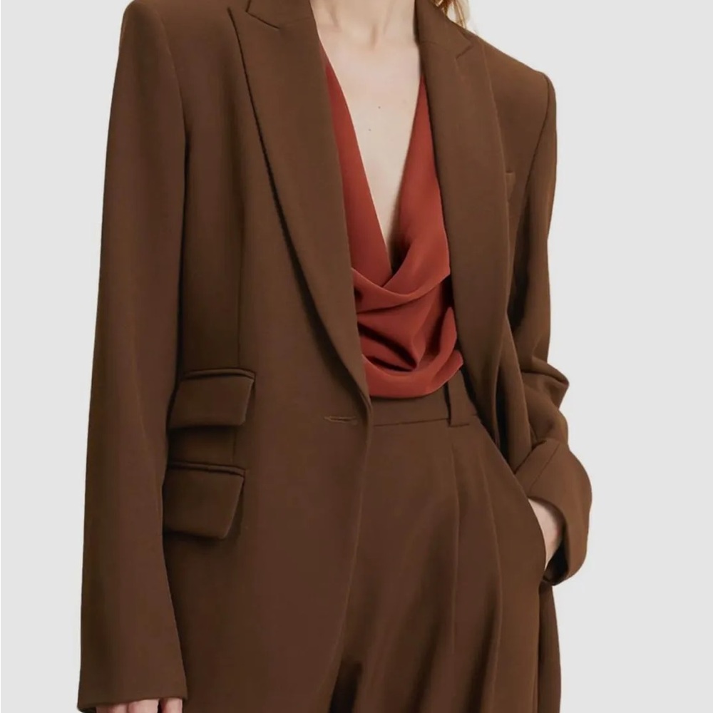 ALC mavis blazer in brown